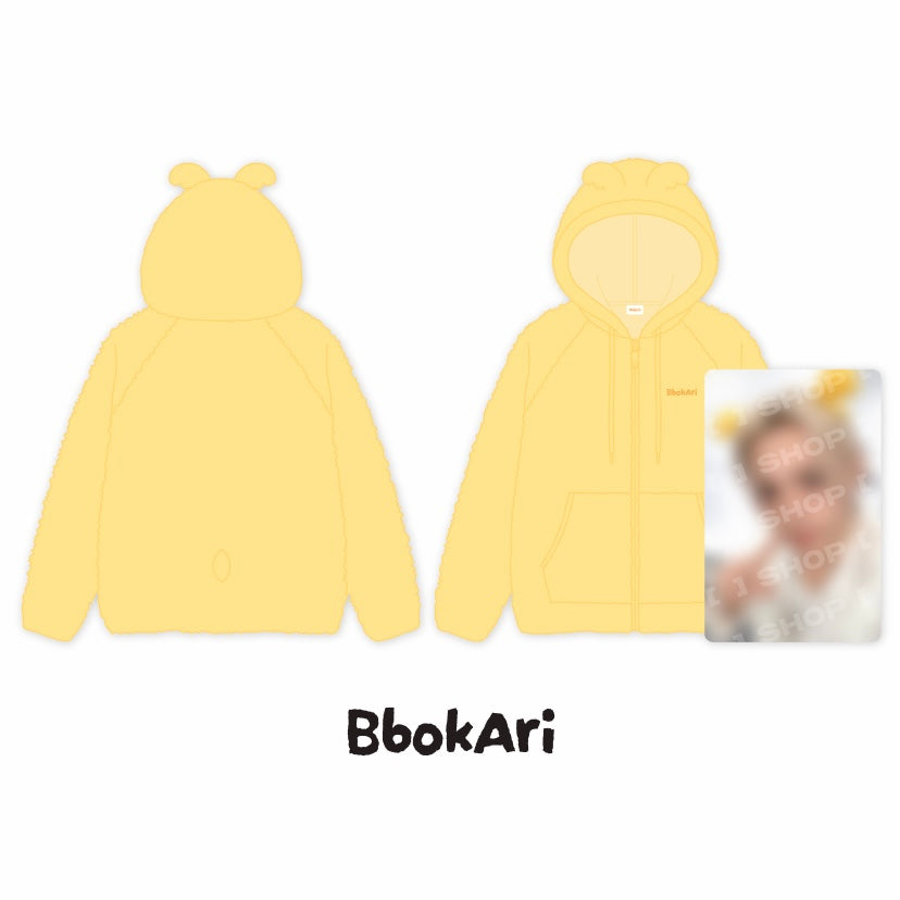 (PRE-ORDER) STRAY KIDS - SKZOO FLEECE HOOD ZIP-UP - RUN IT (8 VERSIONS)