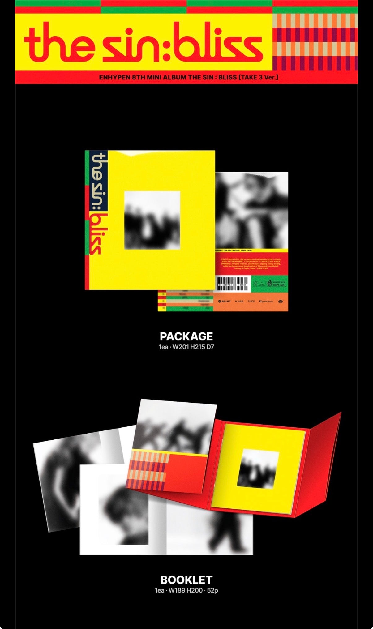 (PRE-ORDER) ENHYPEN - THE SIN: BLISS (4 VERSIONS) RANDOM