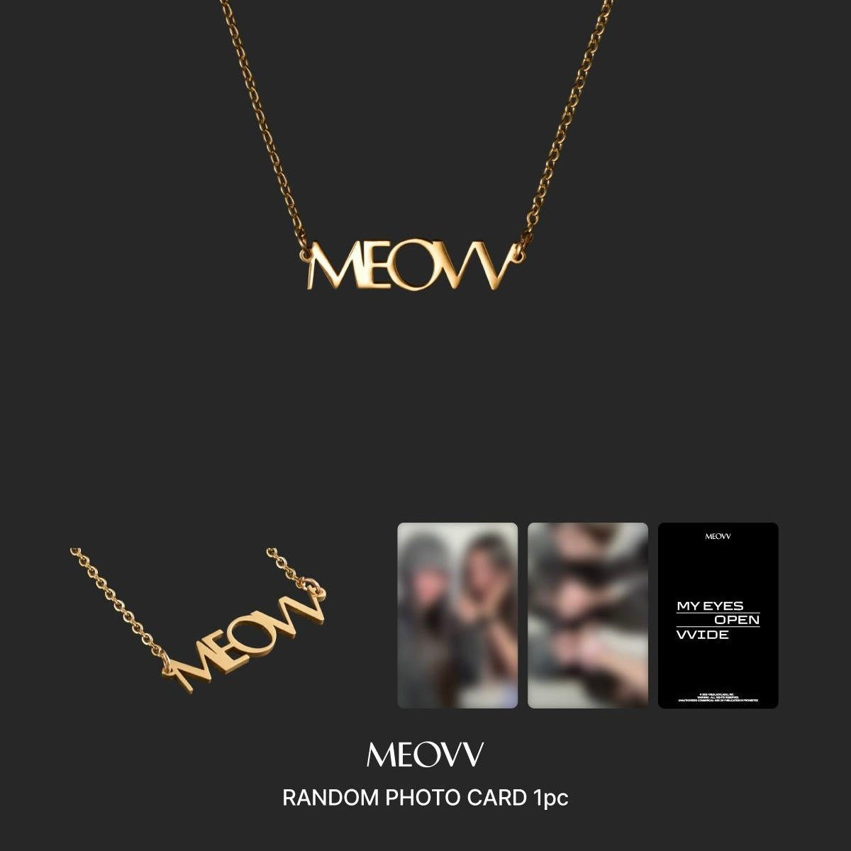 MEOVV - NAME PLATE NECKLACE [MEOVV] (6 VERSIONS) - LightUpK