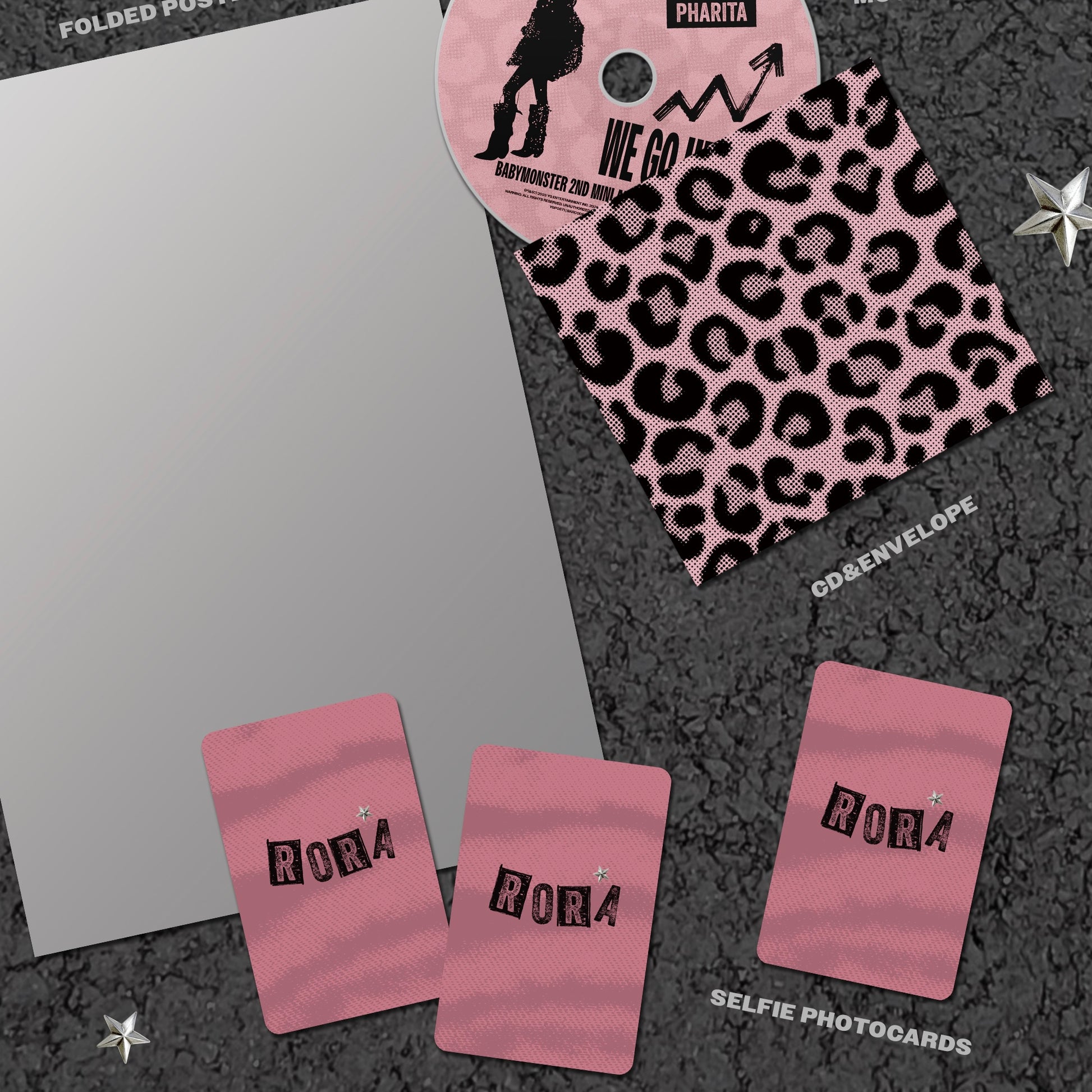 (PRE-ORDER) [HELLO82] (POP-UP EXCLUSIVE) BABYMONSTER - WE GO UP (PATTERN VER.) (6 VERSIONS) RANDOM - LightUpK