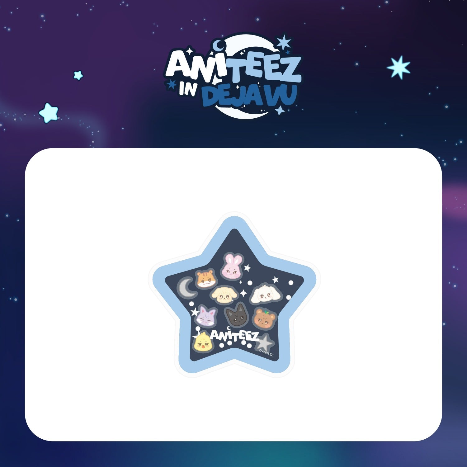 (PRE-ORDER) ATEEZ X ANITEEZ POP-UP [ANITEEZ IN DEJAVU] MD - ACRYLIC SHAKER MAGNETIC SMART TOK