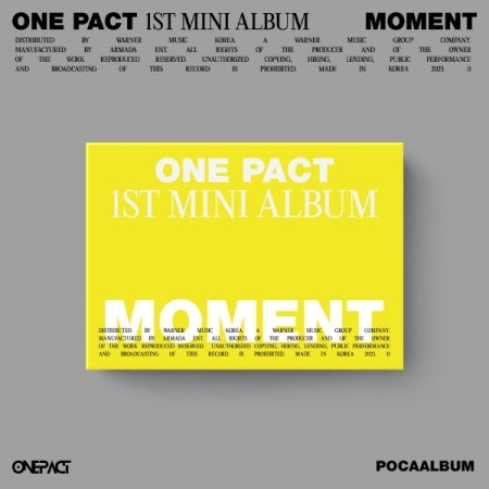 ONE PACT - 1ST MINI ALBUM [MOMENT] (POCAABLUM)