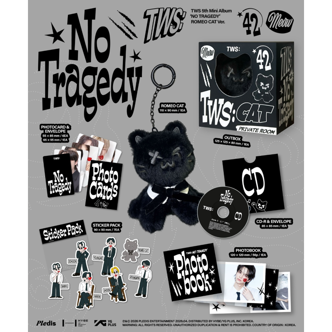 (PRE-ORDER) TWS - 5TH MINI ALBUM [NO TRAGEDY] ROMEO CAT VER. - LightUpK