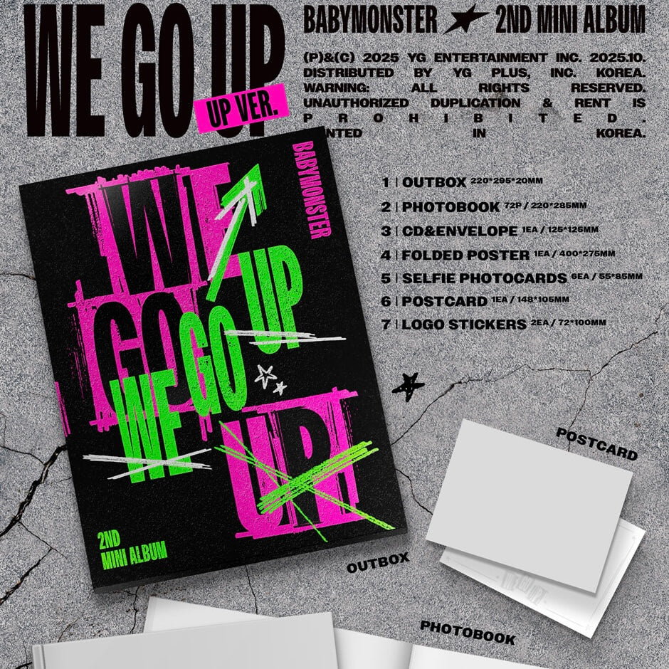 (PRE-ORDER) BABYMONSTER - WE GO UP (3 VERSIONS) - LightUpK