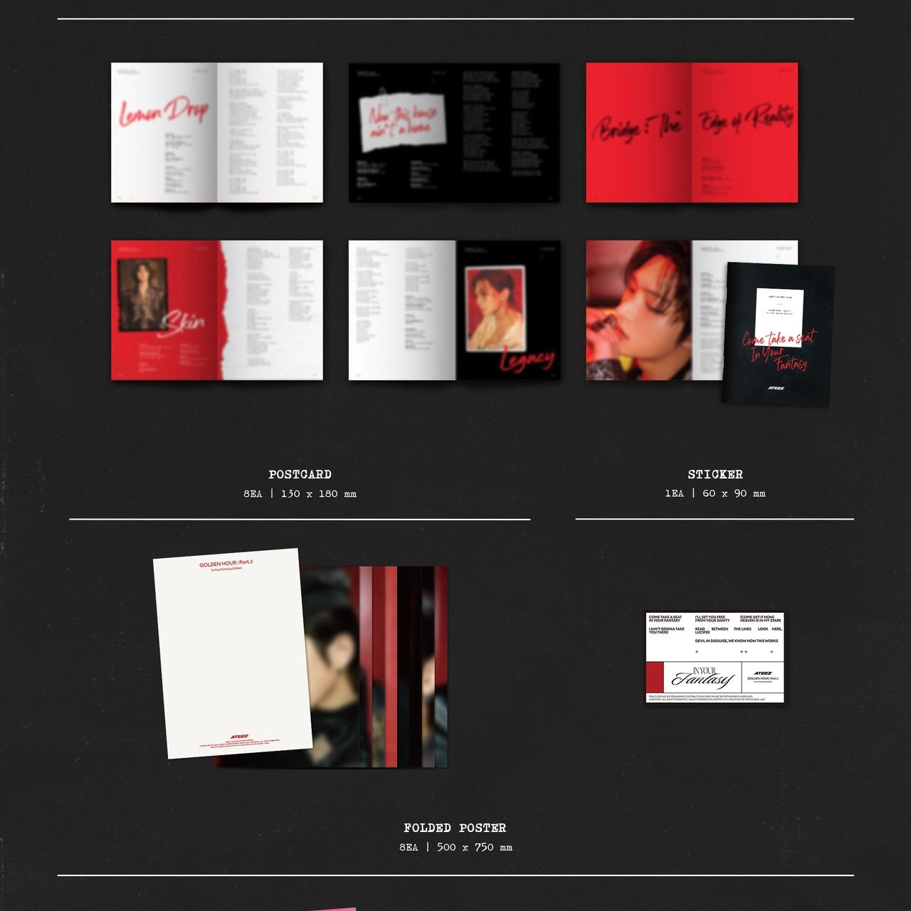 サン ATEEZ In Your Fantasy Edition Limited ATEEZ - 12TH MINI ALBUM [GOLDEN HOUR : PART.3 IN YOUR