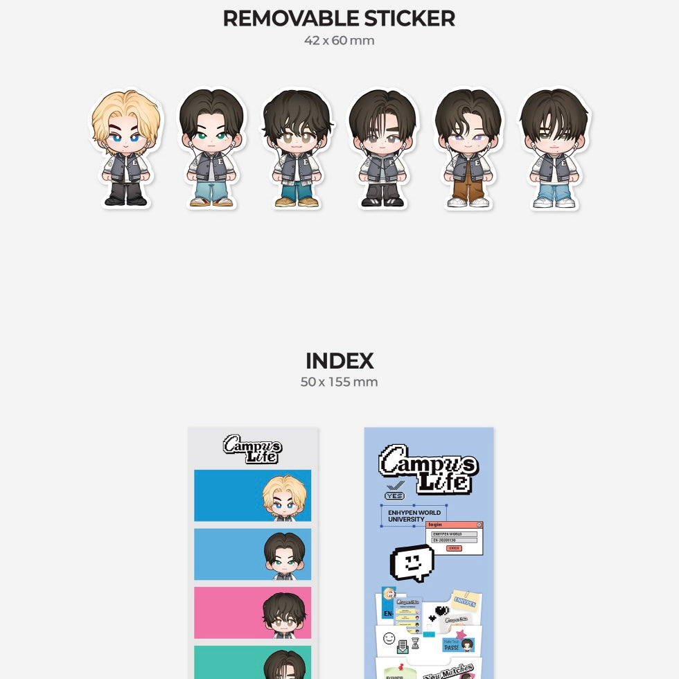 (PRE-ORDER) ENHYPEN - WORLD COUPON CARD COLLECTION (CAMPUS LIFE SPECIAL VER.) - LightUpK