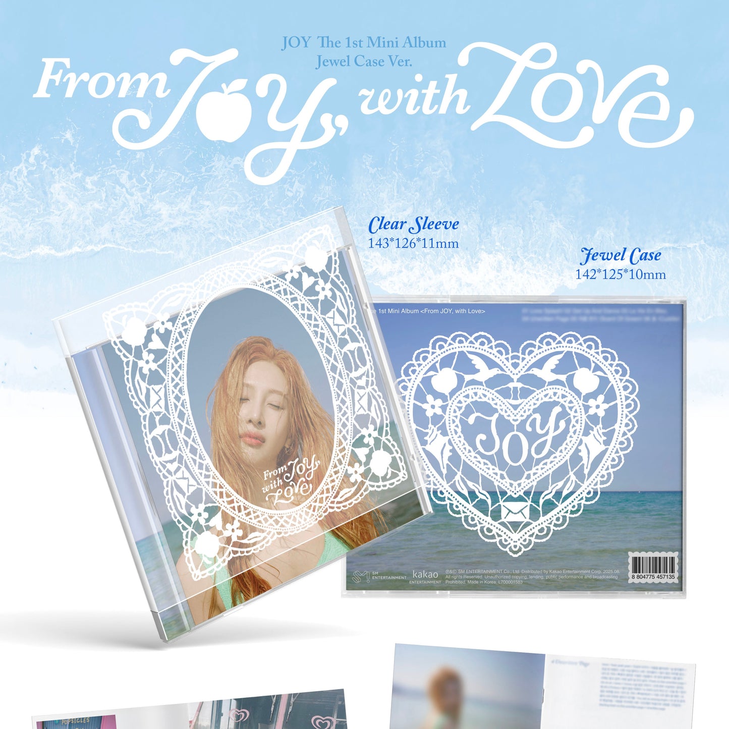 (PRE-ORDER) JOY - 1ST MINI ALBUM [FROM JOY, WITH LOVE] (JEWEL CASE VER.) - LightUpK