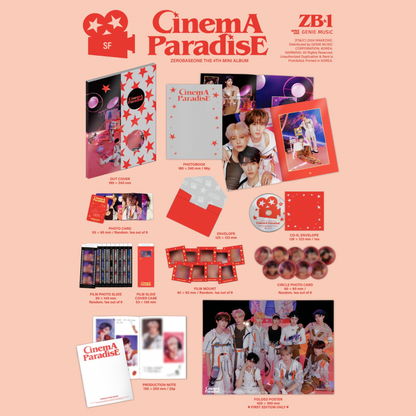 ZEROBASEONE - 4EME MINI ALBUM [CINEMA PARADISE] (2 VERSIONS)