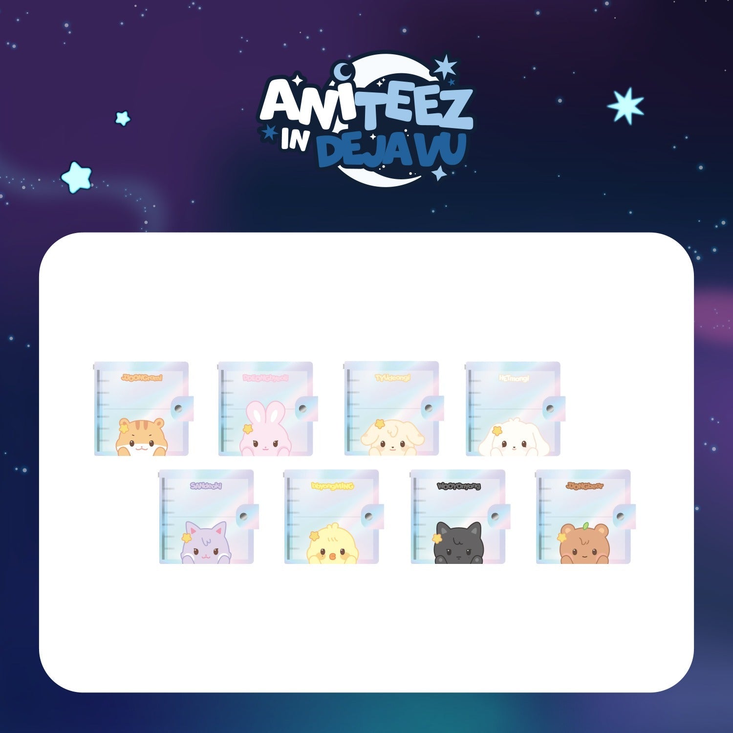 (PRE-ORDER) ATEEZ X ANITEEZ POP-UP [ANITEEZ IN DEJAVU] MD - PHOTO CARD BINDER (8 VERSIONS)