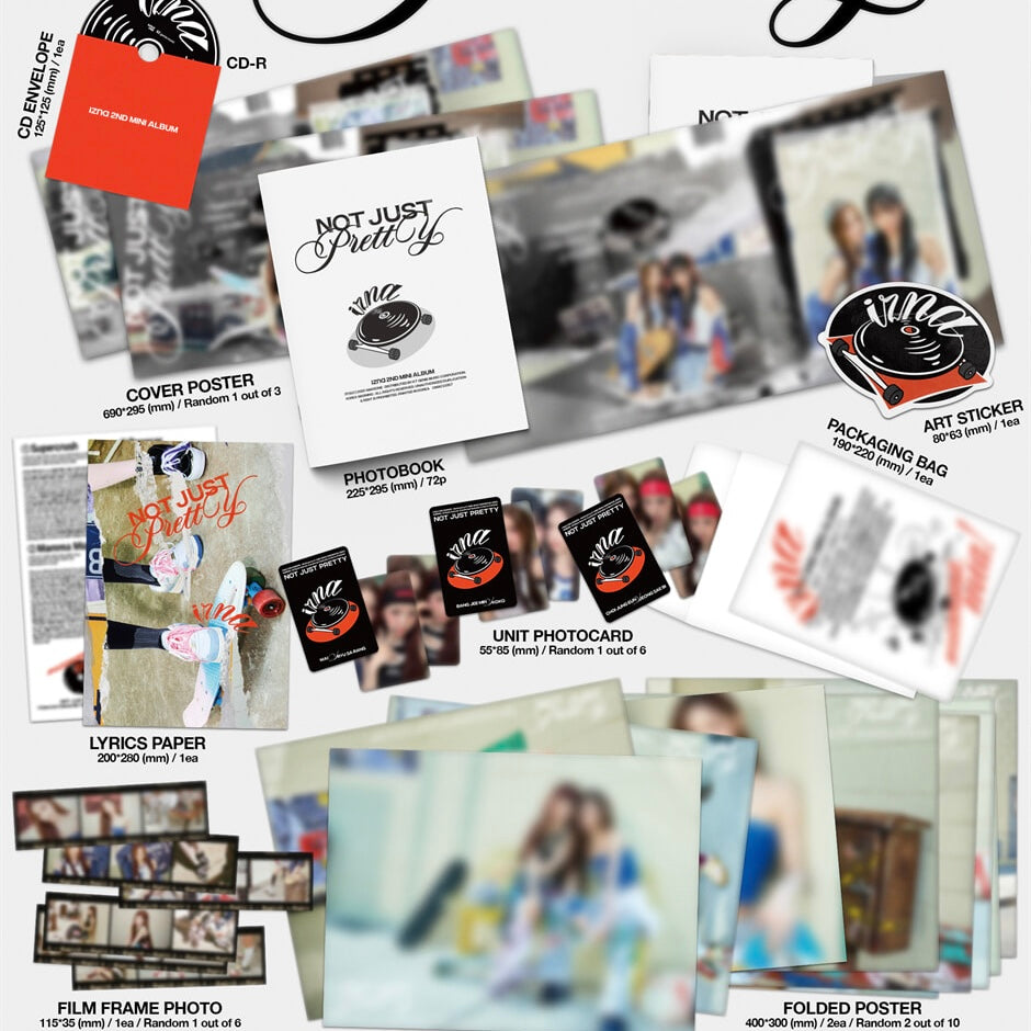 (PRE-ORDER) IZNA - 2ND MINI ALBUM [NOT JUST PRETTY] POSTERBOOK VER (3 VERSIONS) RANDOM - LightUpK