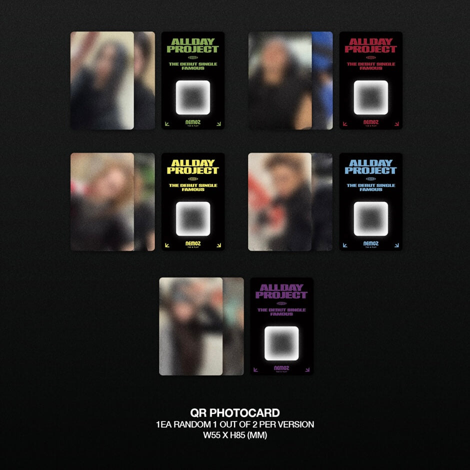 ALLDAY PROJECT - THE DEBUT SINGLE [FAMOUS] CARTOON VER. (5 VERSIONS) R