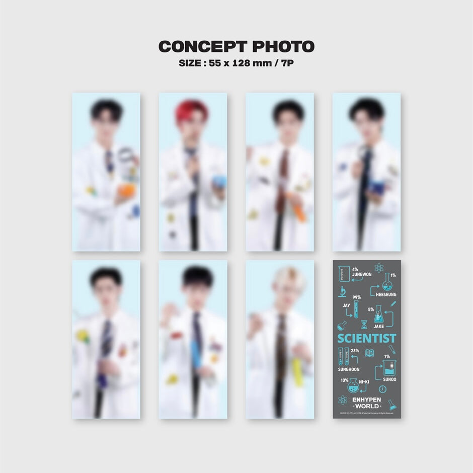 (PRE-ORDER) ENHYPEN - WORLD COUPON CARD COLLECTION (SCIENTIST VER.) (2 VERSIONS) - LightUpK