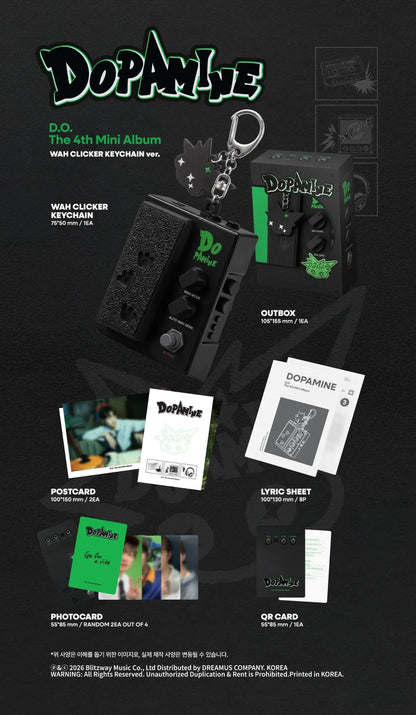 (PRE-ORDER) D.O. - 4TH MINI ALBUM [DOPAMINE] (WAH CLICKER KEYCHAIN VER.)