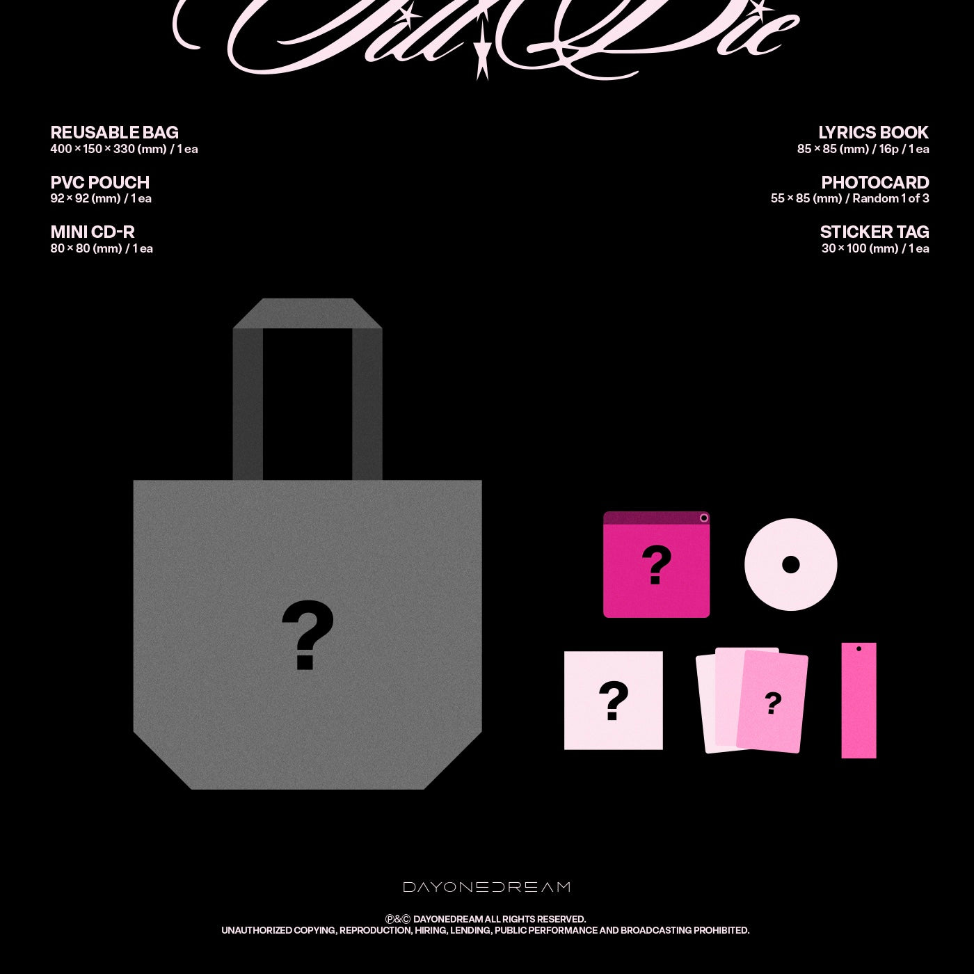 (PRE-ORDER) LEE CHAE YEON - 4TH MINI ALBUM [TILL I DIE] MD (REUSABLE BAG) VER.) - LightUpK