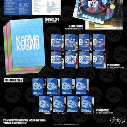(PRE-ORDER) STRAY KIDS - KARMA (ACCORDION VER.) (8 VERSIONS) RANDOM - LightUpK