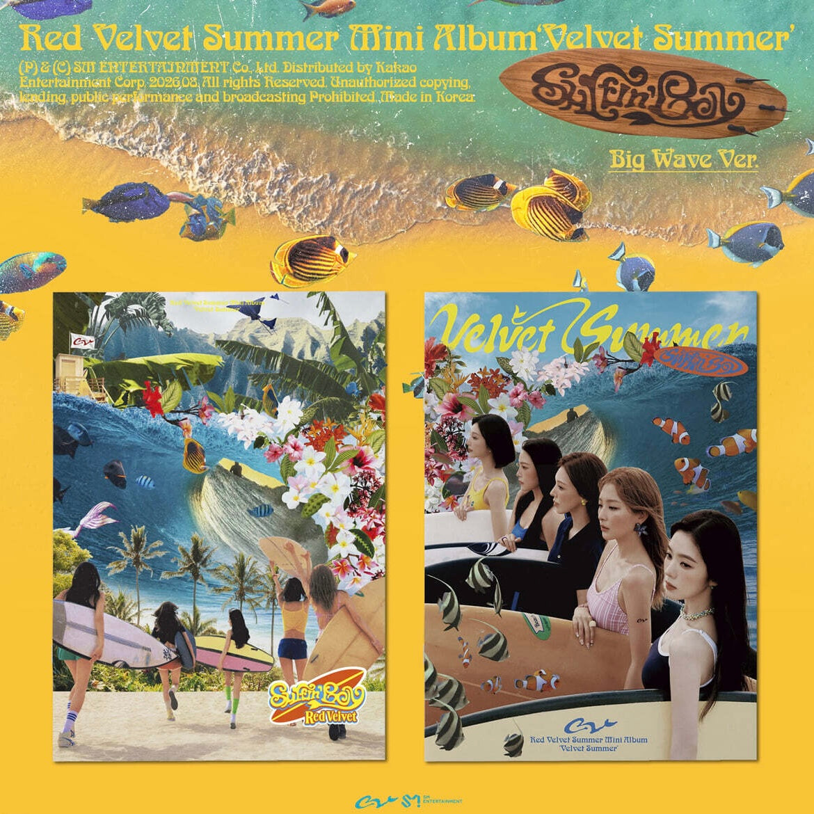 (PRÉCOMMANDE) RED VELVET - MINI ALBUM D'ÉTÉ [VELVET SUMMER] (BIG WAVE VER.) (2 VERSIONS) ALÉATOIRE