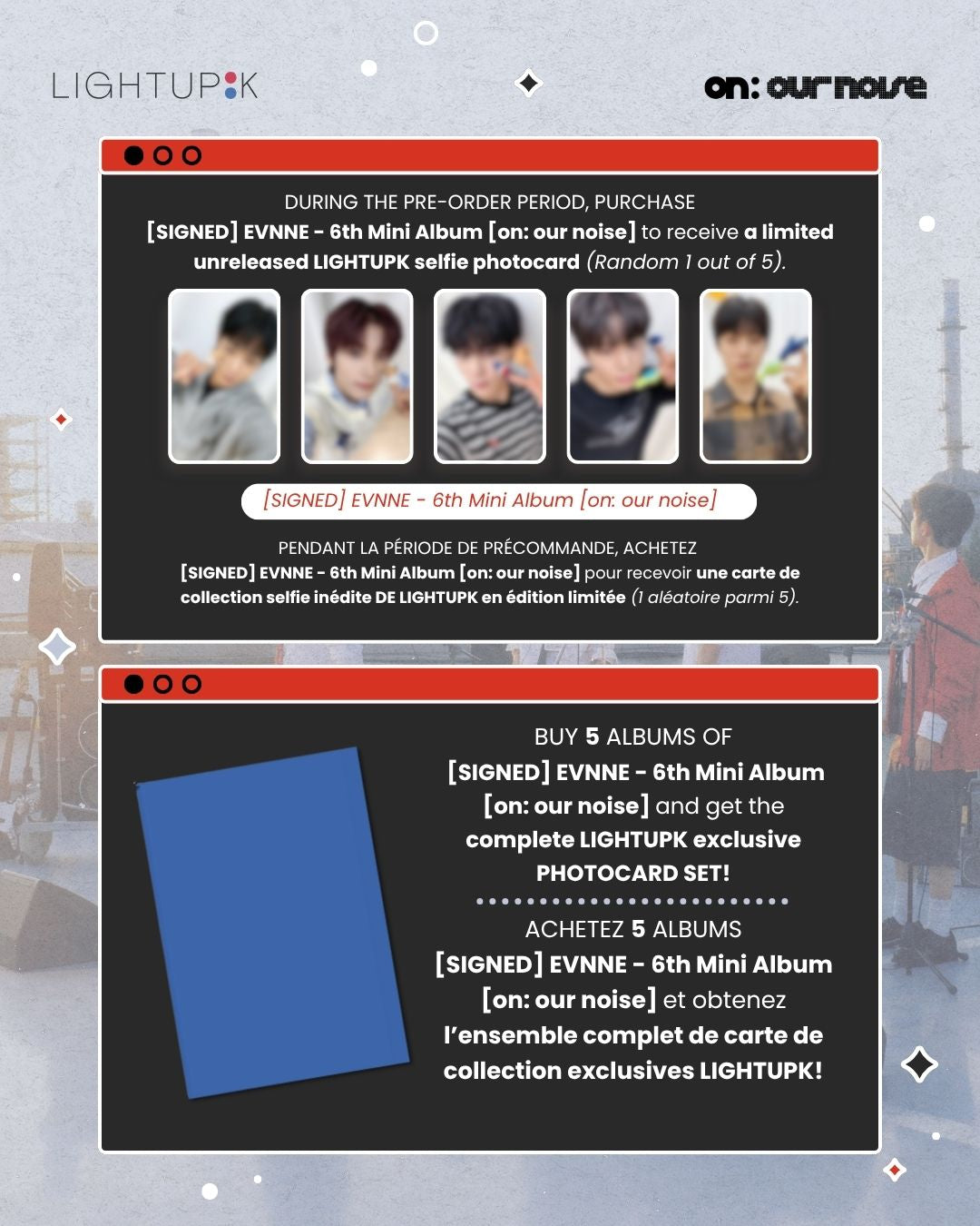 (PRE-ORDER) [SIGNED] EVNNE - 6th Mini Album [on: our noise]