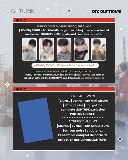 (PRE-ORDER) [SIGNED] EVNNE - 6th Mini Album [on: our noise]