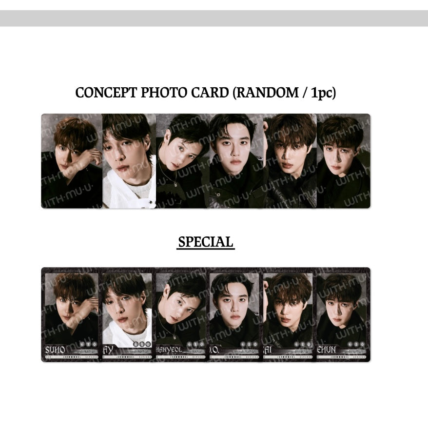 (PRE-ORDER) EXO – [REVERXE THE WORLD] MD_RANDOM TRADING CARD (2 VERSIONS) - LightUpK