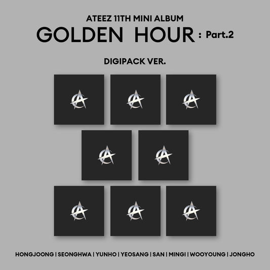 ATEEZ - GOLDEN HOUR : PART 2 DIGIPACK (8 VERSIONS)