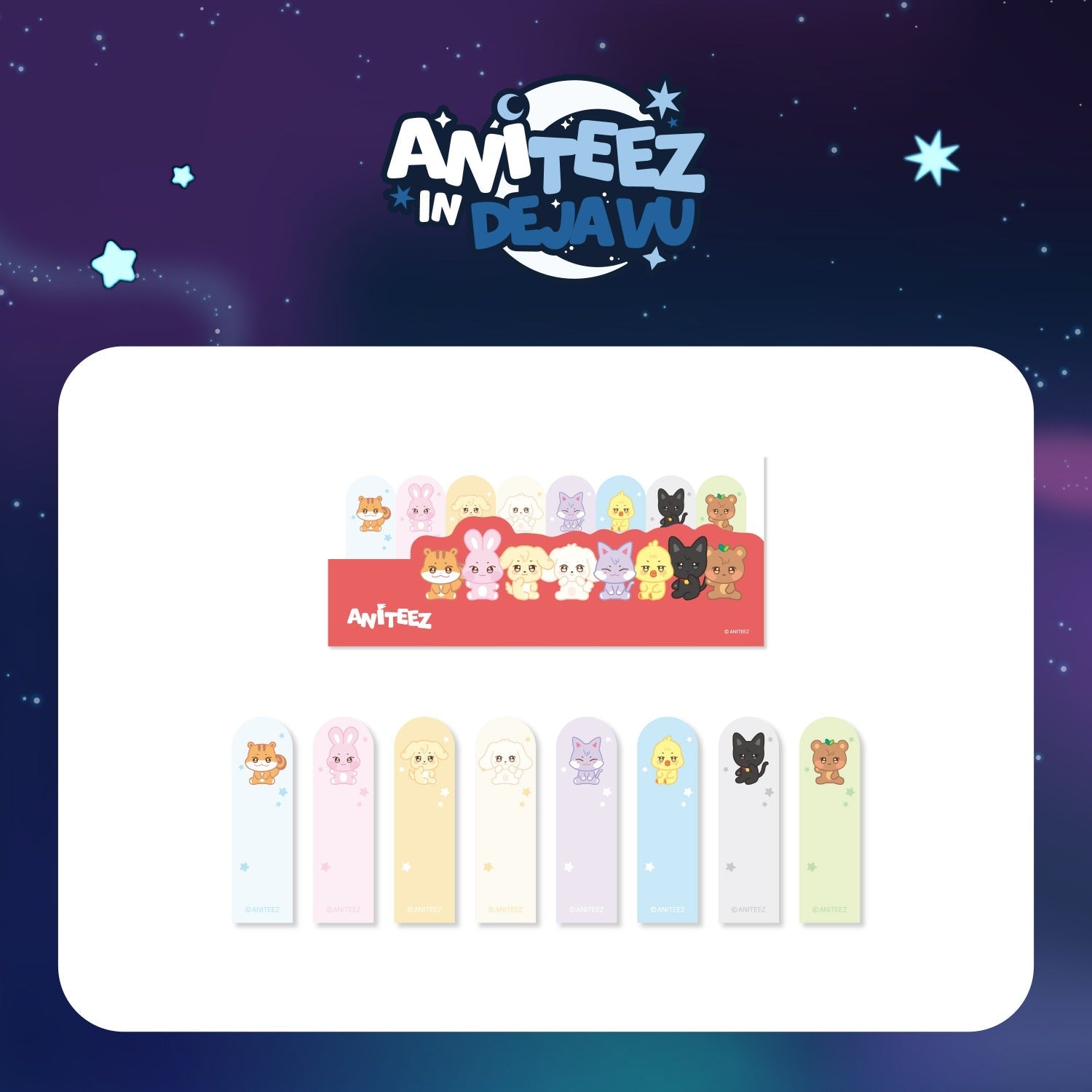 (PRE-ORDER) ATEEZ X ANITEEZ POP-UP [ANITEEZ IN DEJAVU] MD - INDEX STICKY MEMO SET