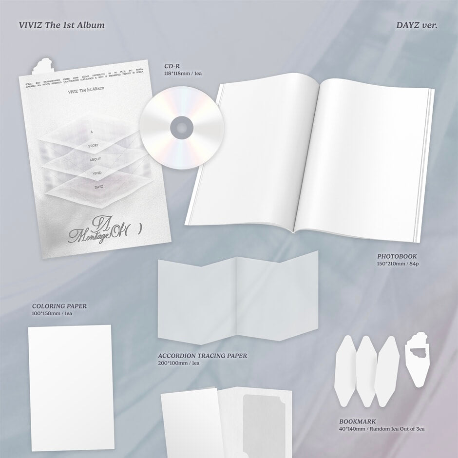 VIVIZ - THE 1ST ALBUM [A MONTAGE OF ( )] (2 VERSIONS) - LightUpK