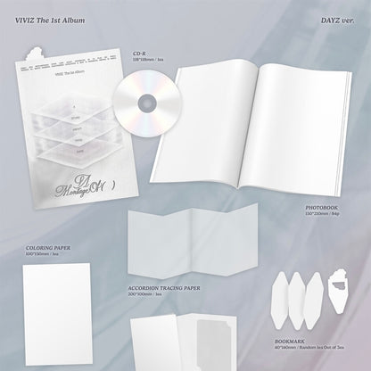 VIVIZ - THE 1ST ALBUM [A MONTAGE OF ( )] (2 VERSIONS) - LightUpK