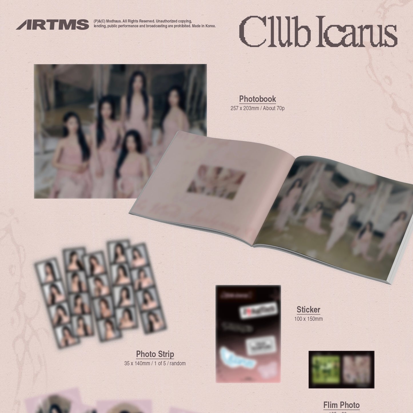 ARTMS - 1ST MINI ALBUM [CLUB ICARUS] (2 VERSIONS) - LightUpK