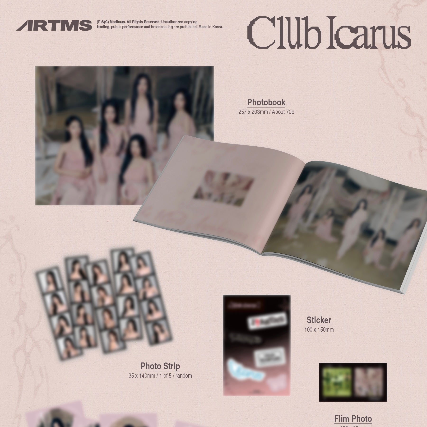 ARTMS - 1ST MINI ALBUM [CLUB ICARUS] (2 VERSIONS) - LightUpK