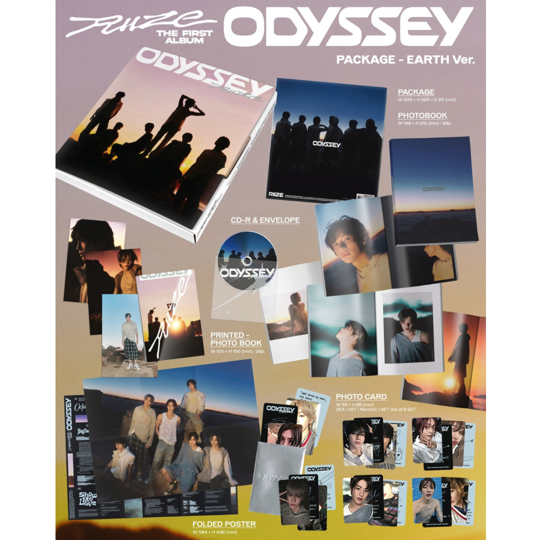 RIIZE - 1ST ALBUM [ODYSSEY] (PACKAGE VER.) (2 VERSIONS) - LightUpK