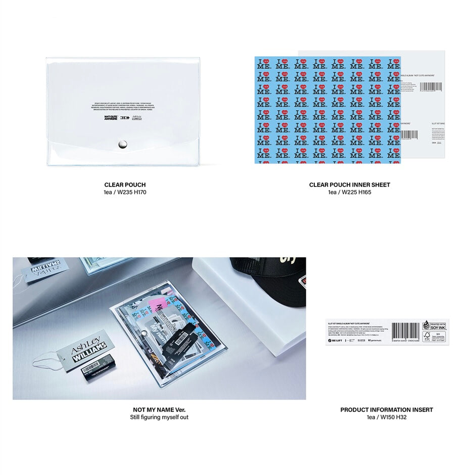 (PRE-ORDER) ILLIT - 1ST SINGLE ALBUM [NOT CUTE ANYMORE] (2 VERSIONS) RANDOM - LightUpK