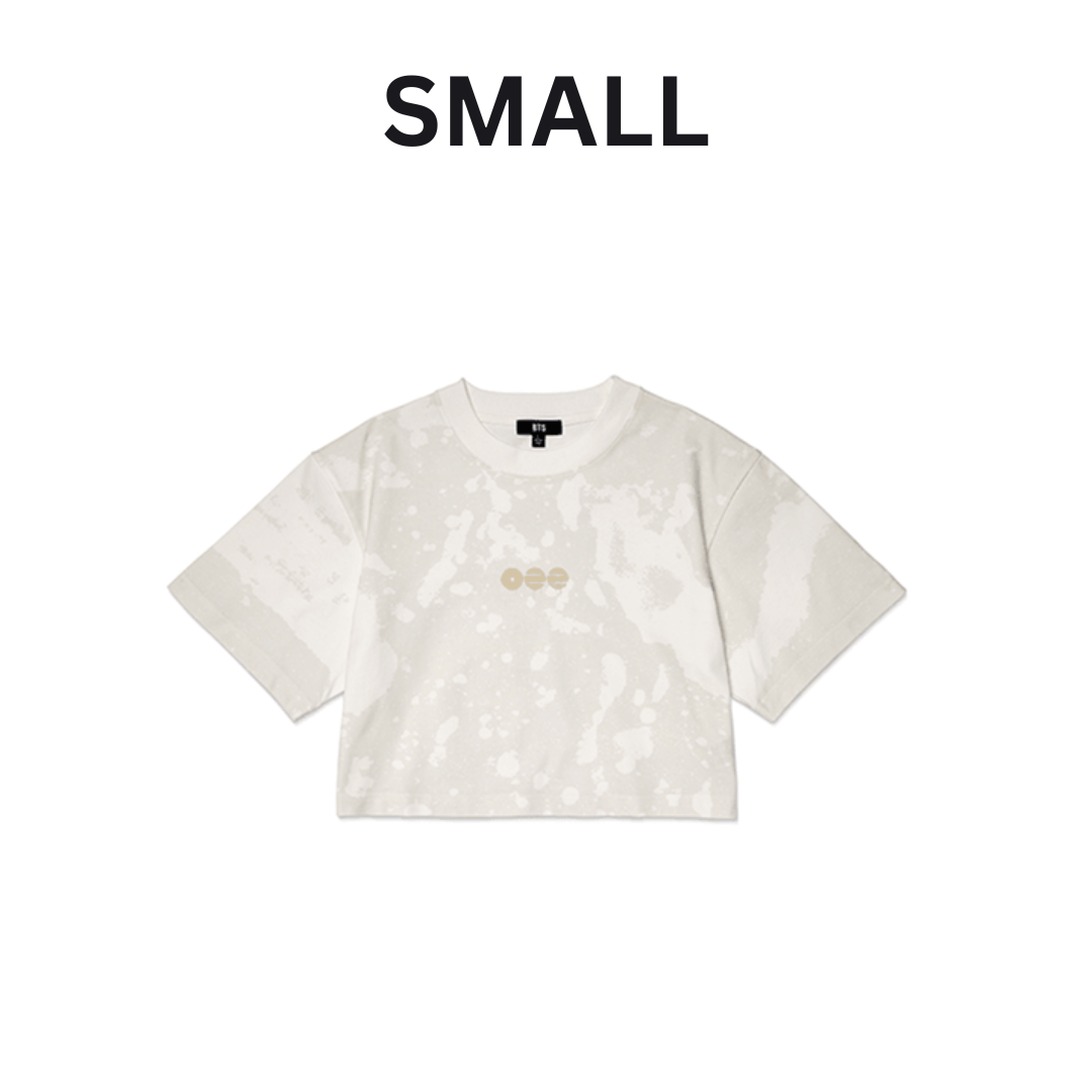 (PRE-ORDER) BTS - S/S CROP T-SHIRT (WHITE) (4 SIZES) - LightUpK