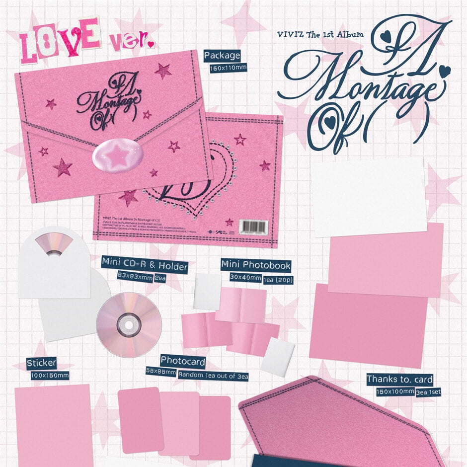 VIVIZ - THE 1ST ALBUM [A MONTAGE OF ( )] (LOVE VER.) - LightUpK