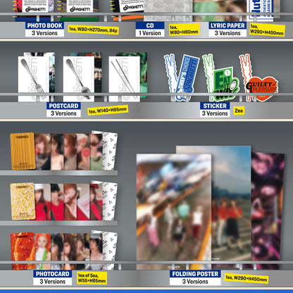 (PRE-ORDER) LE SSERAFIM - 1ST SINGLE ALBUM [SPAGHETTI] (3 VERSIONS) - LightUpK