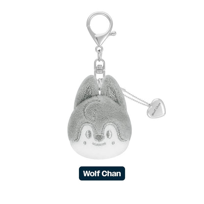 (PRE-ORDER) STRAY KIDS - DOMINATE : CELEBRATE POP-UP STORE MD - SKZOO FACE KEYRING SILVER VER. (8 VERSIONS) - LightUpK