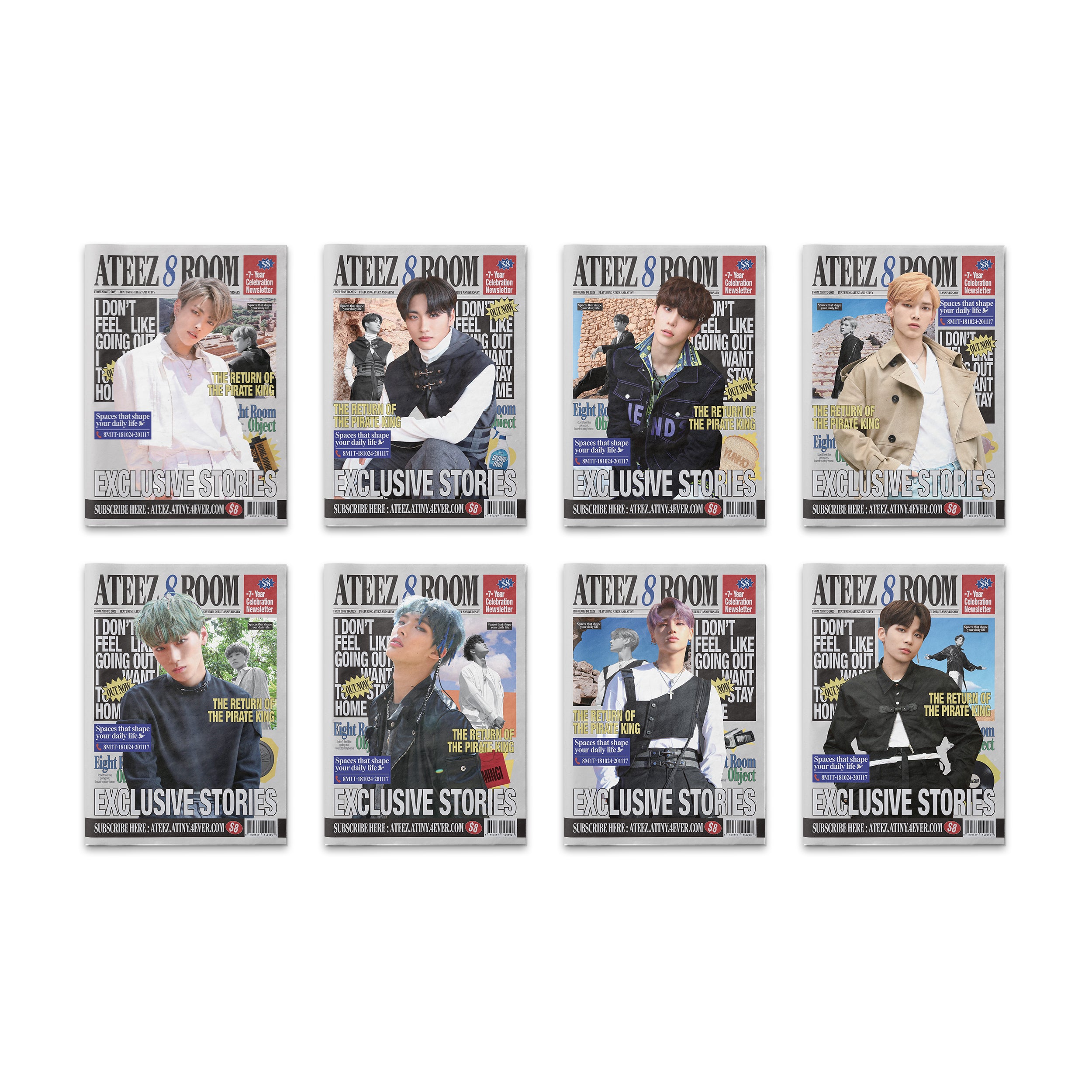 PRE-ORDER) ATEEZ - 8ROOM POP-UP OFFICIAL MERCH - 7-YEAR