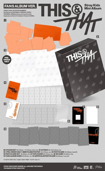 (PRE-ORDER) STRAY KIDS - THIS & THAT (FANS ALBUM VER.)