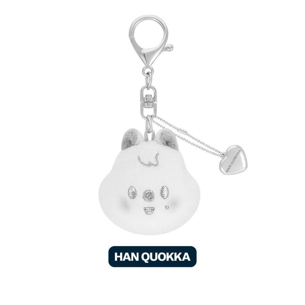 (PRE-ORDER) STRAY KIDS - DOMINATE : CELEBRATE POP-UP STORE MD - SKZOO FACE KEYRING SILVER VER. (8 VERSIONS) - LightUpK