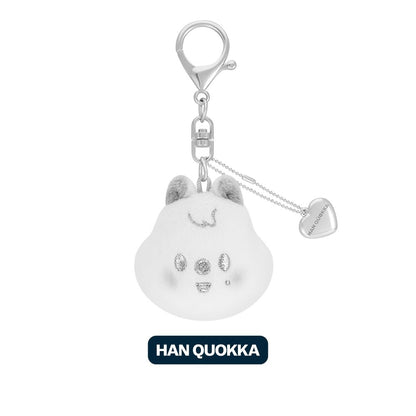 (PRE-ORDER) STRAY KIDS - DOMINATE : CELEBRATE POP-UP STORE MD - SKZOO FACE KEYRING SILVER VER. (8 VERSIONS) - LightUpK