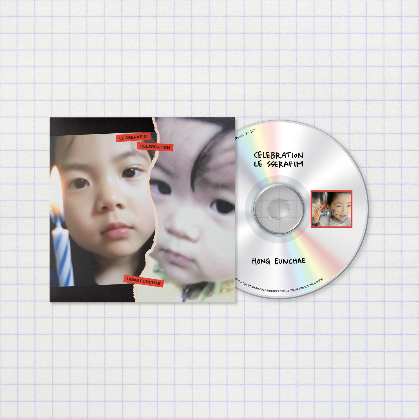(PRE-ORDER) [HELLO82] LE SSERAFIM - 'CELEBRATION' SINGLE CD (6 VERSIONS) - LightUpK