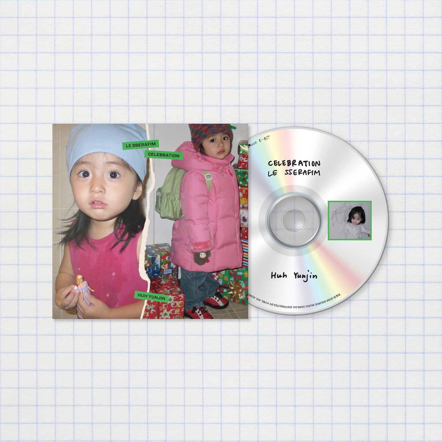 (PRE-ORDER) [HELLO82] LE SSERAFIM - 'CELEBRATION' SINGLE CD (6 VERSIONS) - LightUpK