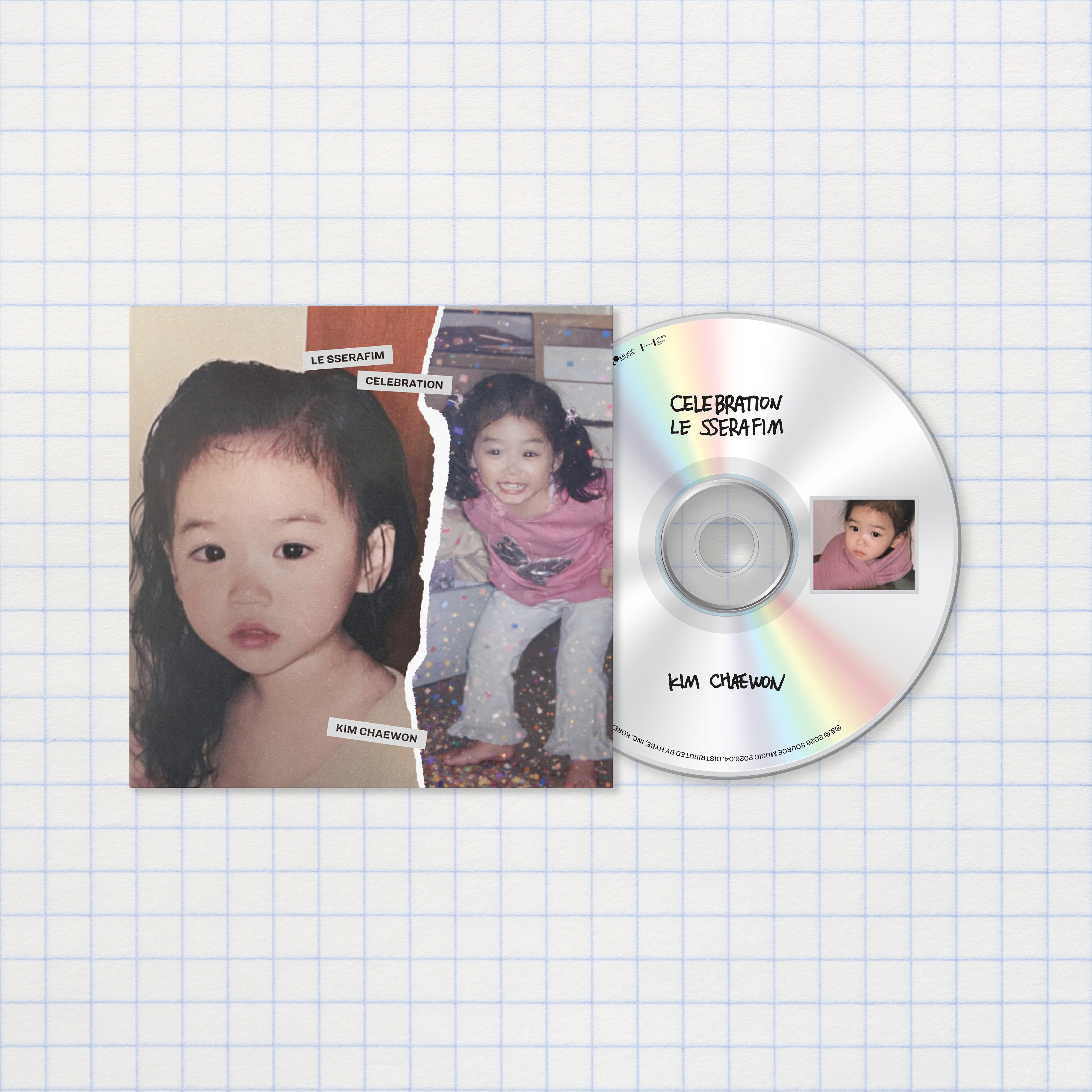 HELLO82] LE SSERAFIM - 'CELEBRATION' SINGLE CD (6 VERSIONS) – LightUpK