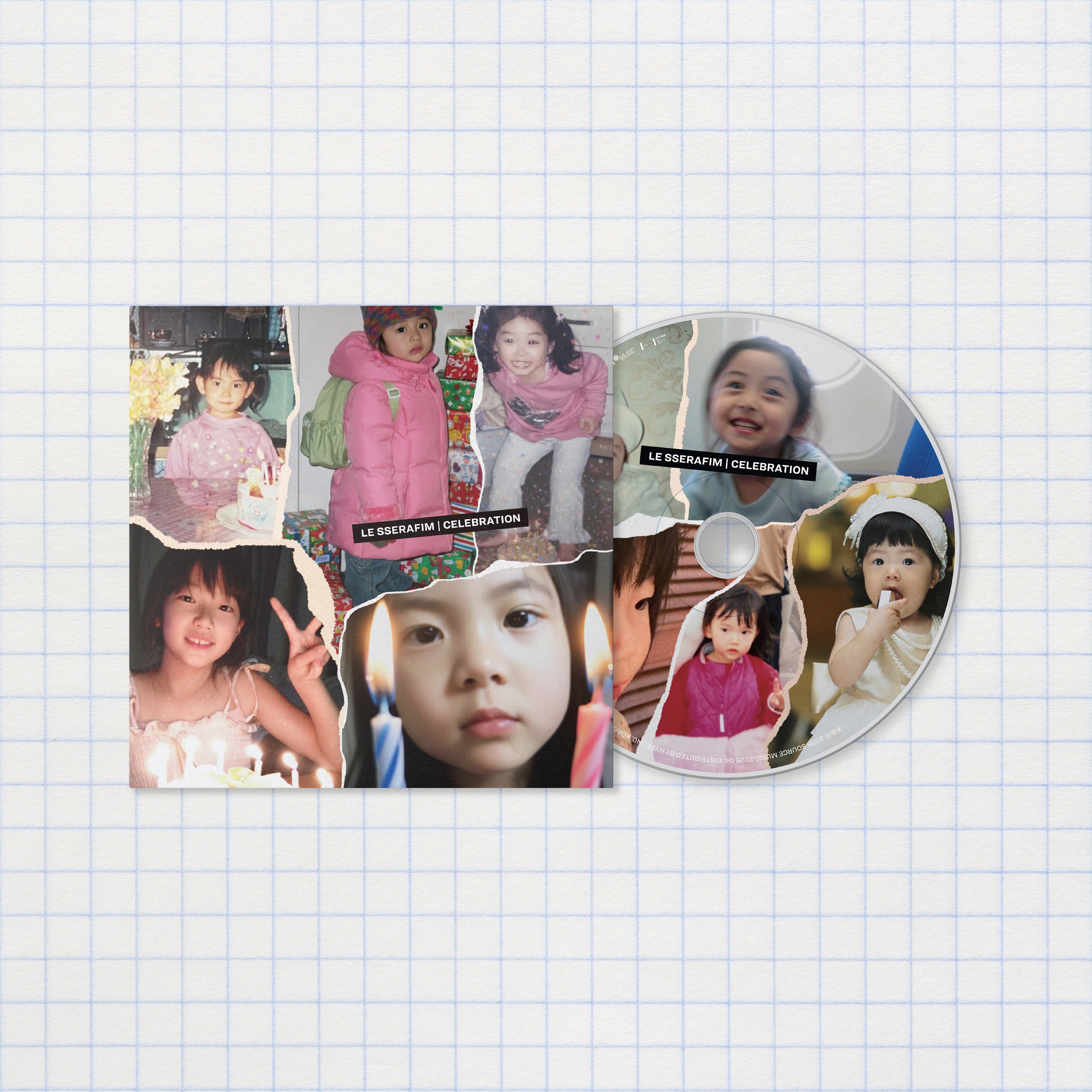 (PRE-ORDER) [HELLO82] LE SSERAFIM - 'CELEBRATION' SINGLE CD (6 VERSIONS) - LightUpK