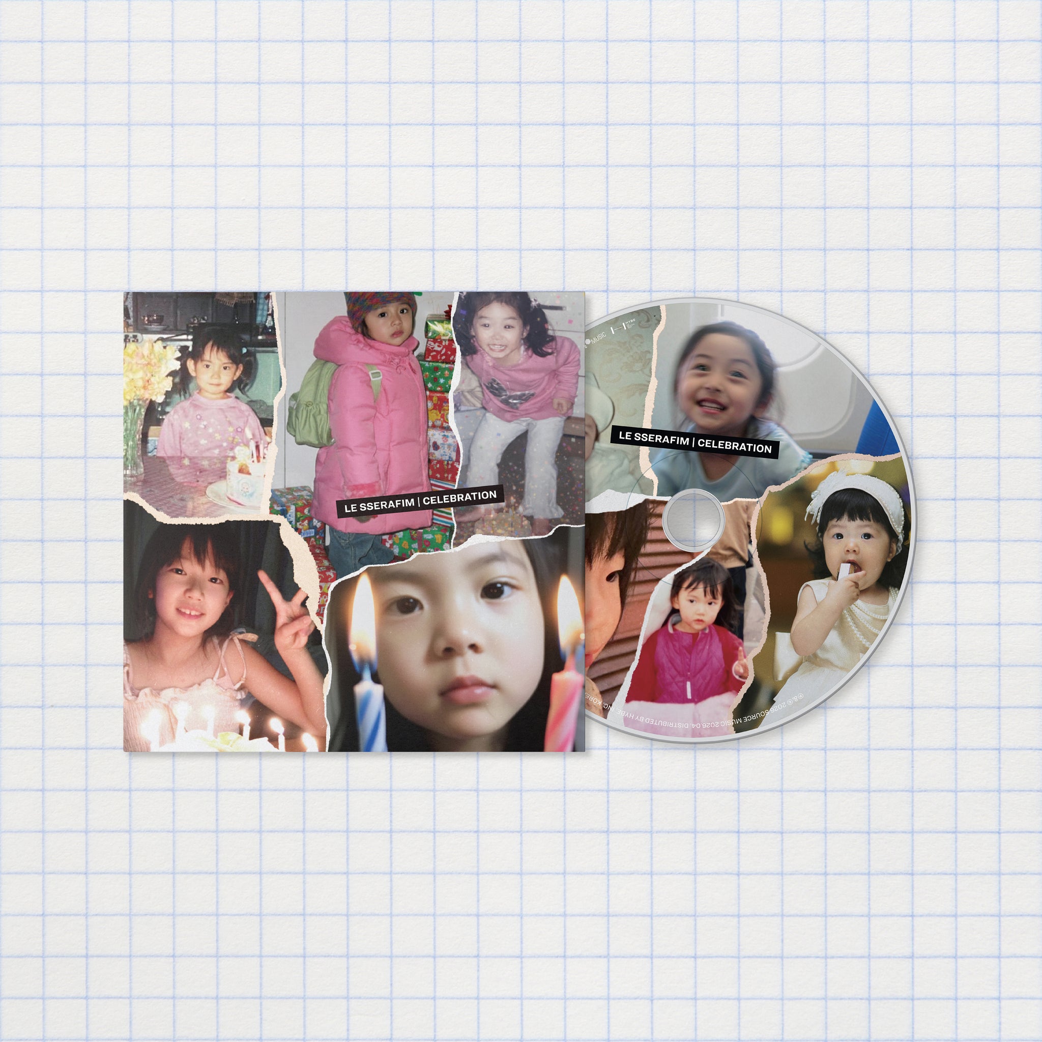 (PRE-ORDER) [HELLO82] LE SSERAFIM - 'CELEBRATION' SINGLE CD (6 VERSIONS) - LightUpK