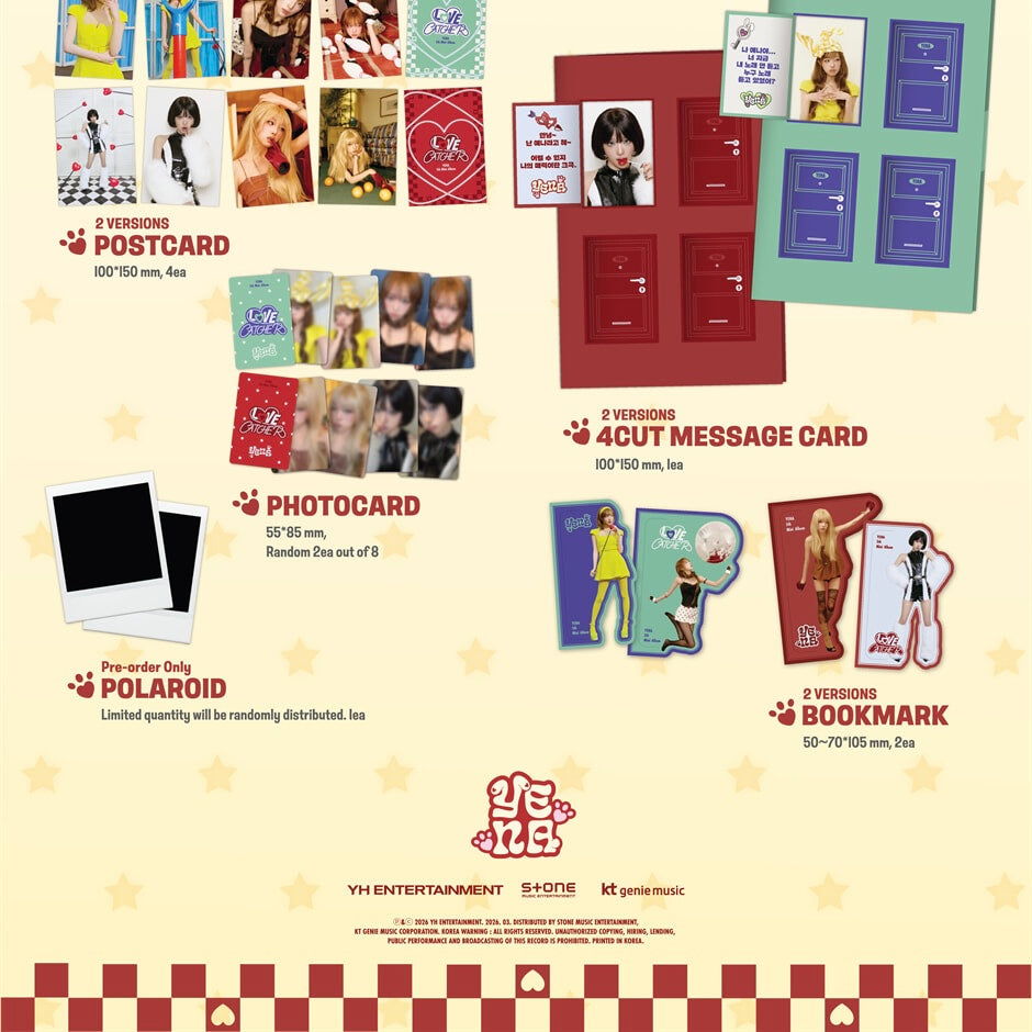 (PRE-ORDER) CHOI YE NA - 5TH MINI ALBUM [LOVE CATCHER] (PHOTOBOOK VER.) (2 VERSIONS) RANDOM - LightUpK