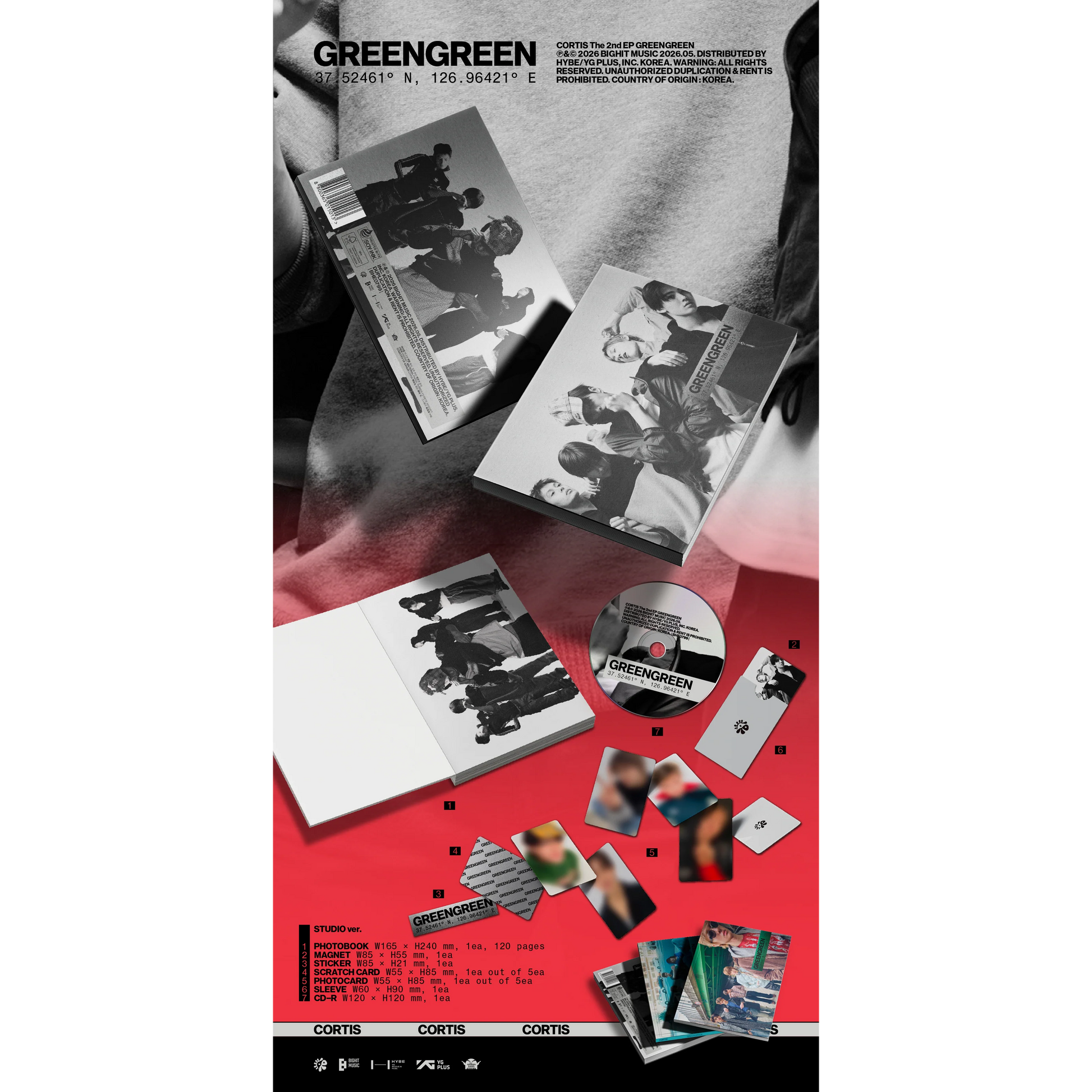 (PRE-ORDER) CORTIS - GREENGREEN (3 VERSIONS) RANDOM - LightUpK