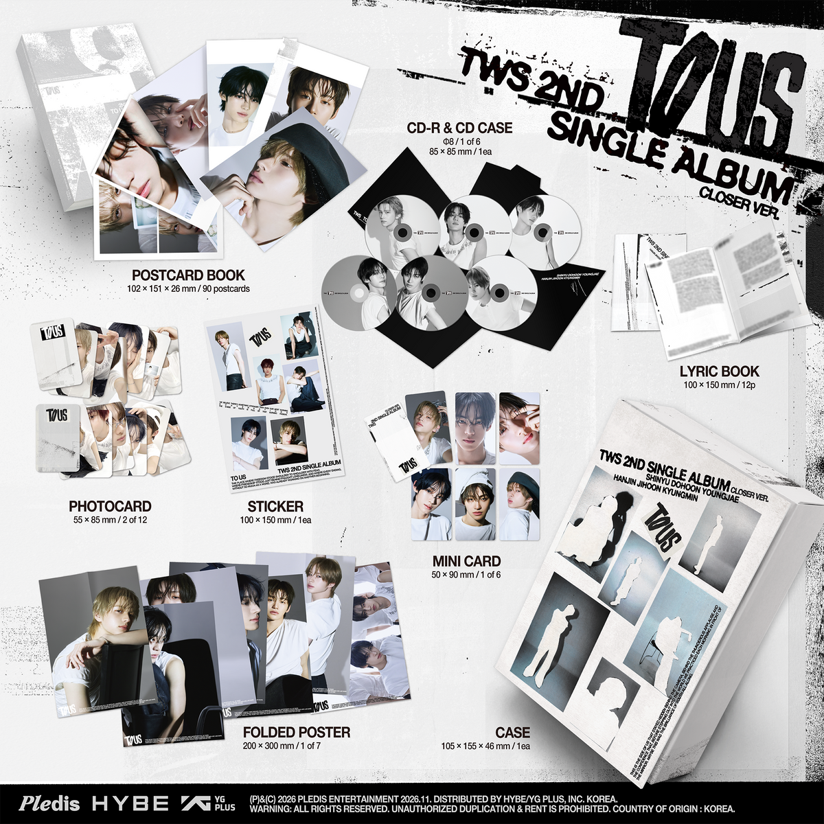 (PRE-ORDER) [hello82] [hello82 EXCLUSIVE] TWS - TWS 2ND SINGLE ALBUM <TO US> (2 VERSIONS)