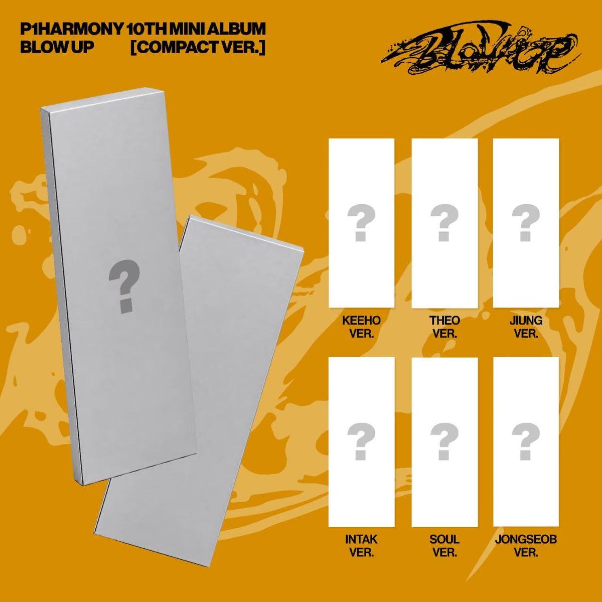 (PRE-ORDER) P1HARMONY - 10TH MINI ALBUM [BLOW UP] (COMPACT VER.) (6 VERSIONS) RANDOM