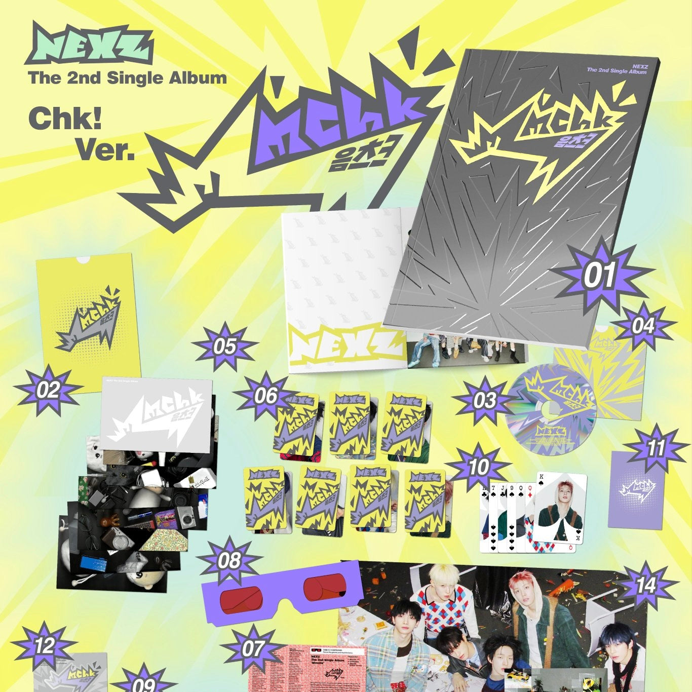(PRE-ORDER) NEXZ - 2ND SINGLE ALBUM [MMCHK] (2 VERSIONS) RANDOM - LightUpK