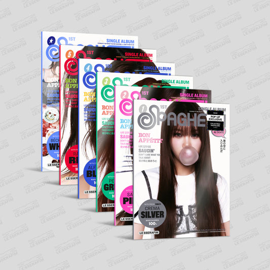 [HELLO82] [POP-UP EXCLUSIVE] LE SSERAFIM - 'SPAGHETTI' (COMPACT VER.) (6 VERSIONS) RANDOM - LightUpK